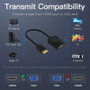 Vention Conversor HDMI Macho a VGA Hembra con Jack 3.5mm y Micro-USB, 0.15 m, Negro